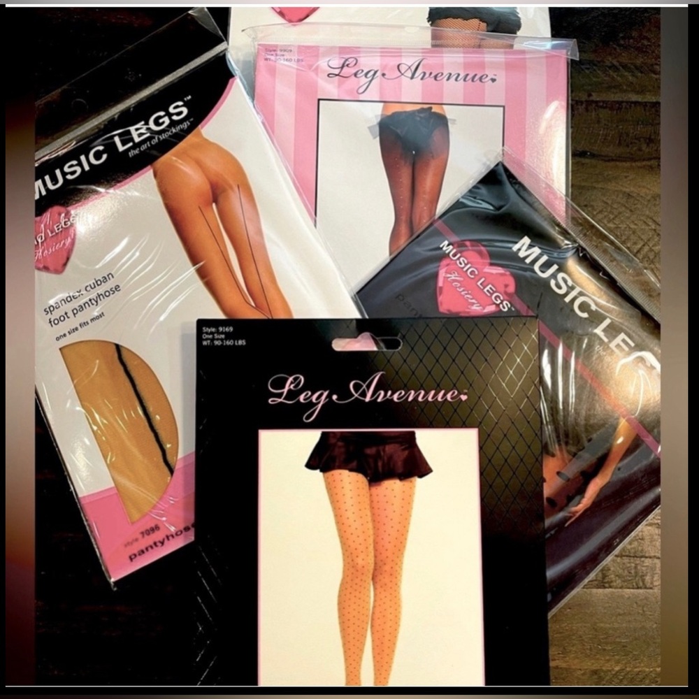 20 Pieces Brand New Assorted Pantyhose, Thigh High and Tights.